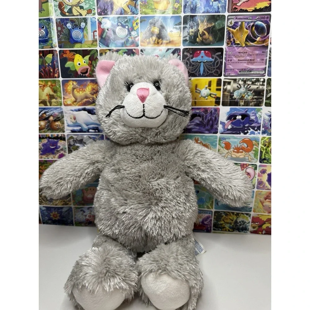 Build-A-Bear Gray Kitten Cat Plush 17